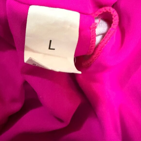 💗 Hot Pink High-Waisted Bandeau Bikini Set (Size L) - Picture 7 of 10